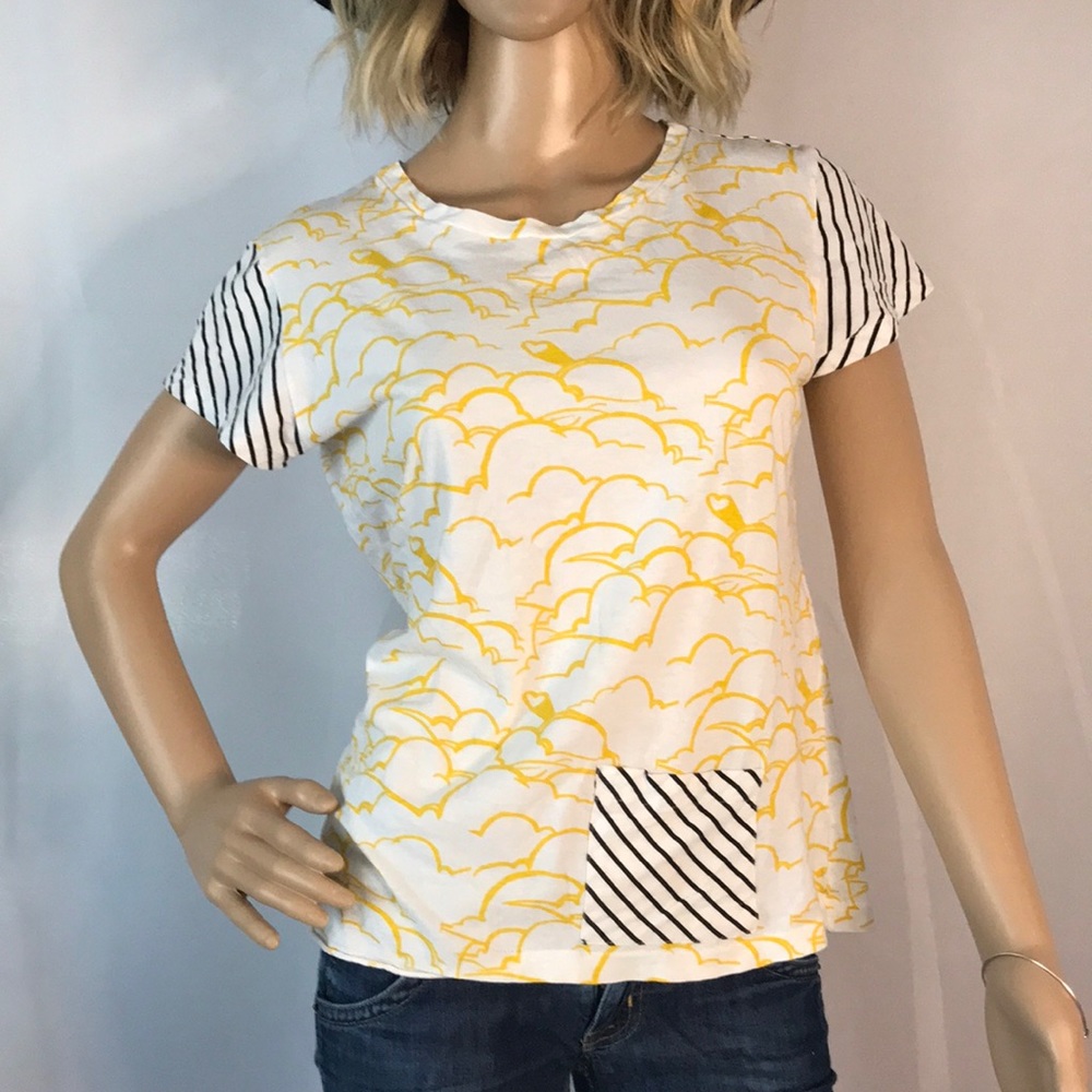 Maria Bonita Extra | Yellow Cloud Sketch T Shirt